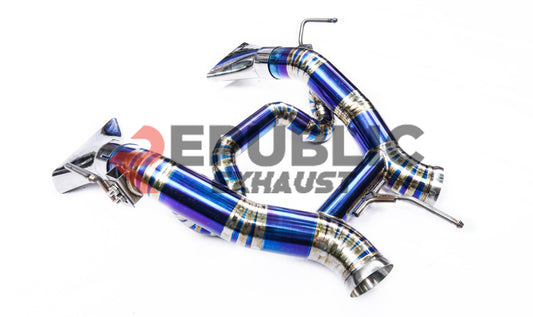 Republic Exhaust Catback Exhaust Straight Pipe for McLaren MP4-12C 2012-2016 Titanium/Stainless Steel