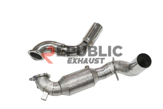 Republic Exhaust Mercedes Benz A-Class A35 W177 V177 100 & 200 & 300 CELL & Test Pipe/No Cat Downpipe Stainless Steel