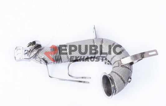 Mercedes Benz E-Class E53 AMG W213 2017 2018 2019 2020 2021 2022 2023 (3.0T) with Aftermarket Parts - 100 & 200 & 300 CELL & Test Pipe/No Cat Downpipe Stainless Steel from Republic Exhaust