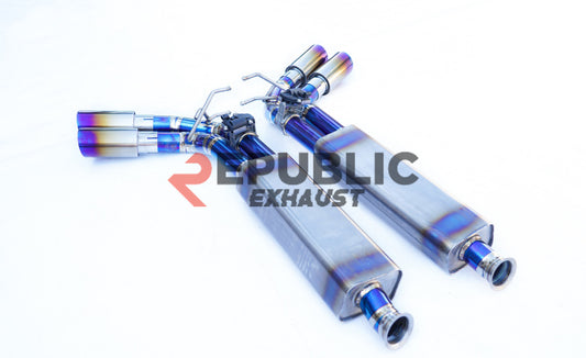 Mercedes Benz G550 W464 2019-ON (4.0T) with Aftermarket Parts - Axle-back Exhaust Sextuple Exit Titanium / Stainless Steel from Republic Exhaust