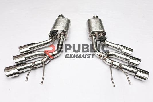 Mercedes Benz G63 AMG W464 2019-ON with Aftermarket Parts - Axle-back Exhaust Sextuple Exit Titanium / Stainless Steel from Republic Exhaust