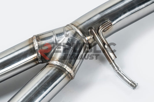 Mercedes Benz GLS-Class X166 GLS450 GLS400 Pre-Facelift 2017 2018 2019 (3.0T) with Aftermarket Parts - Catback Exhaust Dual Tips Exit Titanium / Stainless Steel from Republic Exhaust