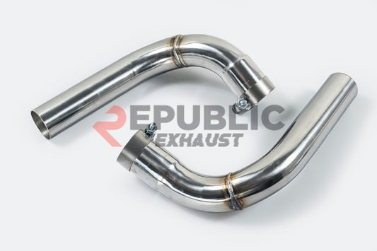 Mercedes Benz GLS-Class X166 GLS450 GLS400 Pre-Facelift 2017 2018 2019 (3.0T) with Aftermarket Parts - Catback Exhaust Dual Tips Exit Titanium / Stainless Steel from Republic Exhaust