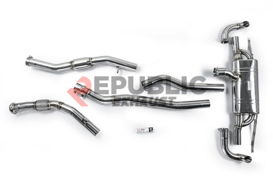 Mercedes Benz GLS-Class X167 GLS450 2020 2021 2022 2023 2024 2025 2026 (3.0T) with Aftermarket Parts - Catback Exhaust Dual Exit Tips Titanium / Stainless Steel Republic Exhaust