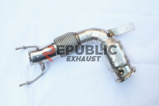 Mini Cooper JCW (John Cooper Works) S Base F56 Pre-LCI 2014 2015 2016 2017 2018 (2.0T) with Aftermarket Parts - 100 & 200 & 300 CELL & Test Pipe/No Cat Downpipe Stainless Steel from Republic Exhaust