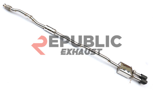 Mini Cooper JCW (John Cooper Works) S F56 Pre-LCI 2014 2015 2016 2017 2018 (2.0T) with Aftermarket Parts - Catback Exhaust Center Exit with Valve Titanium / Stainless Steel from Republic Exhaust