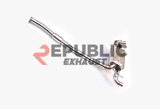 Nissan 350Z Nismo Performance Anniversary Grand Touring Base Fairlady Z Z33 2003 2004 2005 2006 2007 2008 2009 with Aftermarket Parts - Catback Exhaust Dual Exit Tips Titanium / Stainless Steel from Republic Exhaust