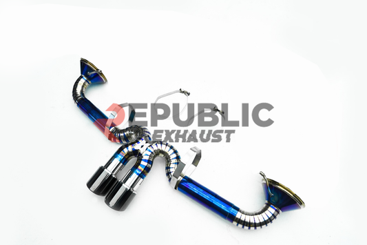 Porsche 911 992.1 Carerra GT3 2020 2021 2022 2023 2024 (4.0L) with Aftermarket Parts - Axle-back Exhaust with Valve Titanium / Stainless Steel from Republic Exhaust