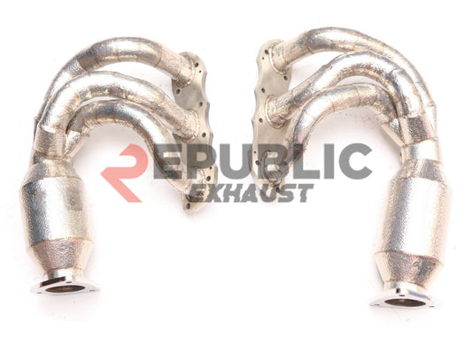 Porsche 991.1 Base Carrera 3.4L 2012 2013 2014 2015 2016 with Aftermarket Parts - 100 & 200 & 300 CELL & Straight Pipe Header Stainless Steel from Republic Exhaust
