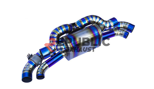 Porsche 911 992.1 Carerra Base/S/T/4/4S/Targa 4/Targa 4S/GTS 2020 2021 2022 2023 2024 & 992.2 Carerra Base/S/T/4/4S/Targa 4/Targa 4S 2025-ON (3.0T) with Aftermarket Parts - Axle-back Exhaust with Valve Titanium / Stainless Steel from Republic Exhaust