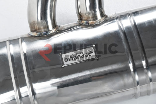 Porsche Cayenne 9Y0 9Y3 2018-ON (3.0T) with Aftermarket Parts - Catback Exhaust V2 with Valve Titanium / Stainless Steel from Republic Exhaust
