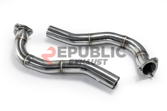Porsche Cayman/Boxster 987.2 2009 2010 2011 2012 with Aftermarket Parts - Axle-back Exhaust Center Exit Titanium / Stainless Steel from Republic Exhaust