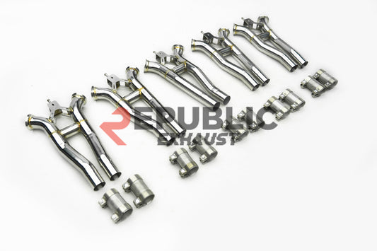 Porsche Panamera 4S 971.1 971.2 2017 2018 2019 2020 2021 2022 2023 (2.9T) with Aftermarket Parts - Midpipe Exhaust Stainless Steel from Republic Exhaust