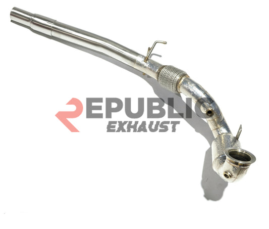 Volkswagen Golf Base MK7 MK7.5 2015 2016 2017 2018 2019 2020 2021 (1.4T) with Aftermarket Parts - 100 & 200 & 300 CELL & Test Pipe/No Cat Downpipe Stainless Steel from Republic Exhaust