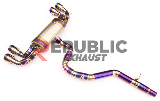 Volkswagen Golf R MK7 MK7.5 2015 2016 2017 2018 2019 2020 2021 with Aftermarket Parts - Catback Exhaust Dual & Quad Exit Tips Titanium / Stainless Steel from Republic Exhaust