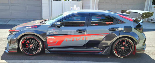 Robot Craftsman Widebody Wheel Arches Fender Flares for Honda Civic 10th Gen FC1/2/5/6 FK7 Carbon Fiber/FRP