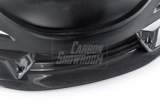 Toyota Supra MK5 A90 A91 3.0 2.0 2020 2021 2022 2023 2024 with Aftermarket Parts - "Alerion" Narrow Body Front Bumper & Lip Carbon Fiber / FRP from Robot Craftsman