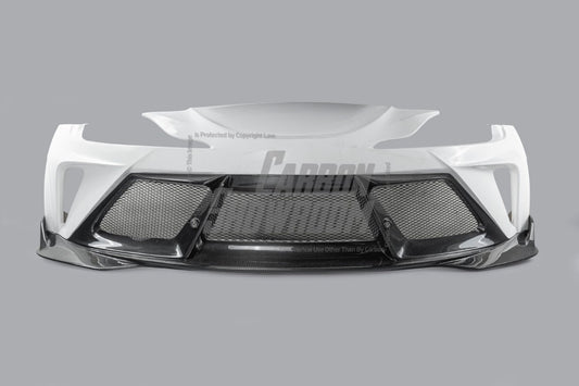 Toyota Supra MK5 A90 A91 3.0 2.0 2020 2021 2022 2023 2024 with Aftermarket Parts - Alerion Widebody Front Bumper & Lip Carbon Fiber / FRP from Robot Craftsman