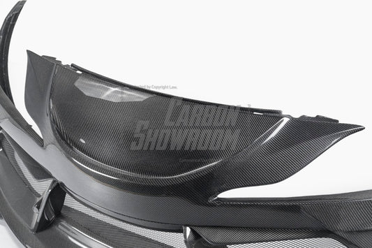 Toyota Supra MK5 A90 A91 3.0 2.0 2020-ON with Aftermarket Parts - "Alerion" Narrow Body Front Bumper & Lip Carbon Fiber / FRP from Robot Craftsman
