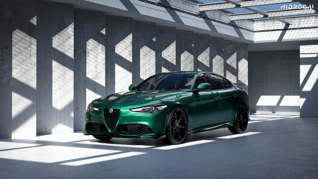 Alfa Romeo Giulia Sport Veloce Ti Sprint RWD AWD Lusso Base 2017 2018 2019 2020 2021 2022 2023 2024 with Aftermarket Parts - "HIDROGAI" Side Skirts Carbon Fiber / FRP from Robot Craftsman