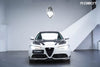 Alfa Romeo Giulia Sport Veloce Ti Sprint RWD AWD 2017 2018 2019 2020 2021 2022 2023 2024 (not suitable for Base and Lusso front bumpers) with Aftermarket Parts - "HIDROGAI" Front Lip Splitter Carbon Fiber / FRP from Robot Craftsman