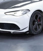 Alfa Romeo Giulia Sport Veloce Ti Sprint RWD AWD 2017 2018 2019 2020 2021 2022 2023 2024 (not suitable for Base and Lusso front bumpers) with Aftermarket Parts - "HIDROGAI" Front Corner Canards Carbon Fiber / FRP from Robot Craftsman