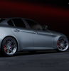 Alfa Romeo Giulia Sport Veloce Ti Sprint RWD AWD Lusso Base 2017 2018 2019 2020 2021 2022 2023 2024 with Aftermarket Parts - "HIDROGAI" Side Skirts Carbon Fiber / FRP from Robot Craftsman