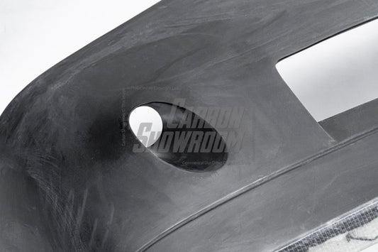 Dodge Challenger Demon Redeye Hellcat T/A Scat Pack 392 SRT R/T SXT SE 2008 2009 2010 2011 2012 2013 2014 2015 2016 2017 2018 2019 2020 2021 2022 2023 with Aftermarket Parts - "CHOPPER" Front Bumper Carbon Fiber / FRP from Robot Craftsman