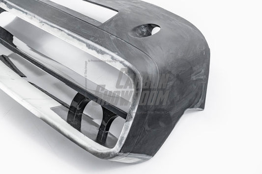 Dodge Challenger Demon Redeye Hellcat T/A Scat Pack 392 SRT R/T SXT SE 2008 2009 2010 2011 2012 2013 2014 2015 2016 2017 2018 2019 2020 2021 2022 2023 with Aftermarket Parts - "CHOPPER" Front Bumper Carbon Fiber / FRP from Robot Craftsman