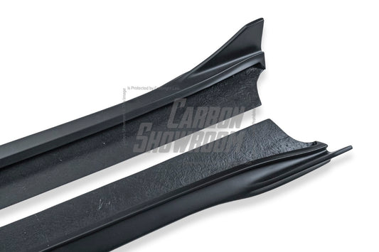 Tesla Model 3 Performance Long Range Standard Base 2017-2023 with Aftermarket Parts - Crypton Side Skirts Carbon Fiber / FRP from Robot Craftsman