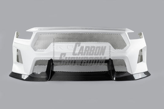 Ford Mustang S650 2.3 Ecoboost 5.0 GT Dark Horse 2024-ON with Aftermarket Parts - DARKSTAR Front Bumper & Lip Carbon Fiber / FRP from Robot Craftsman