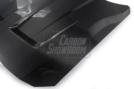 Ford Mustang S650 2.3 Ecoboost 5.0 GT Dark Horse 2024-ON with Aftermarket Parts - DARKSTAR Hood Carbon Fiber / FRP from Robot Craftsman