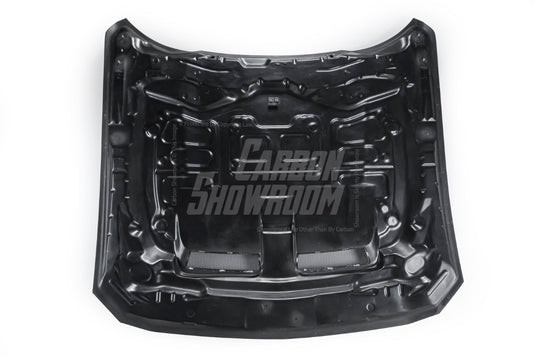 Ford Mustang S650 2.3 Ecoboost 5.0 GT Dark Horse 2024-ON with Aftermarket Parts - DARKSTAR Hood Carbon Fiber / FRP from Robot Craftsman