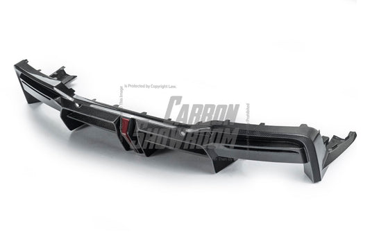 Ford Mustang S650 2024-ON with Aftermarket Parts - DARKSTAR Rear Diffuser Carbon Fiber from Robot Craftsman