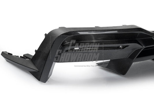 Ford Mustang S650 2024-ON with Aftermarket Parts - DARKSTAR Rear Diffuser Carbon Fiber from Robot Craftsman