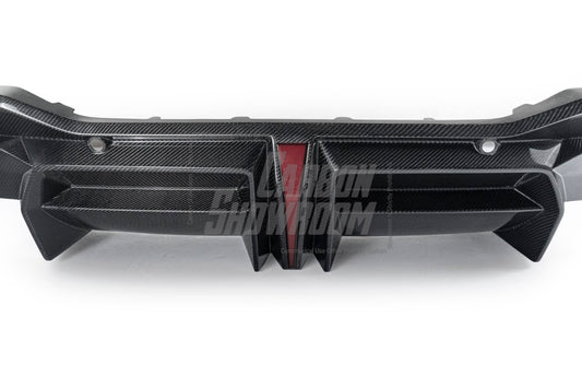 Ford Mustang S650 2024-ON with Aftermarket Parts - DARKSTAR Rear Diffuser Carbon Fiber from Robot Craftsman