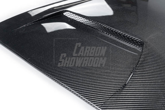 Ford Mustang Ecoboost V6 GT March1 Bullitt S550.1 S550.2 2015 2016 2017 2018 2019 2020 2021 2022 2023 with Aftermarket Parts - "DAWN & DUSK" Roof Scoop Carbon Fiber / FRP from Robot Craftsman