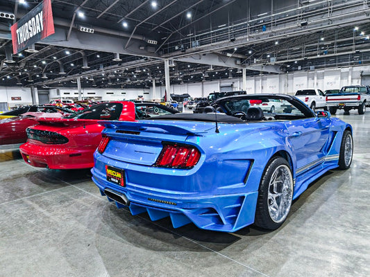 Upgrade Your Ford Mustang Ecoboost V6 GT S550.1 2015 2016 2017 & Mustang Ecoboost V6 GT March1 Bullitt S550.2 2018 2019 2020 2021 2022 2023 with Aftermarket Parts - " DAWN & DUSK " Widebody Fender Flares Wheel Arches & Side Skirts Carbon Fiber / FRP from Robot Craftsman