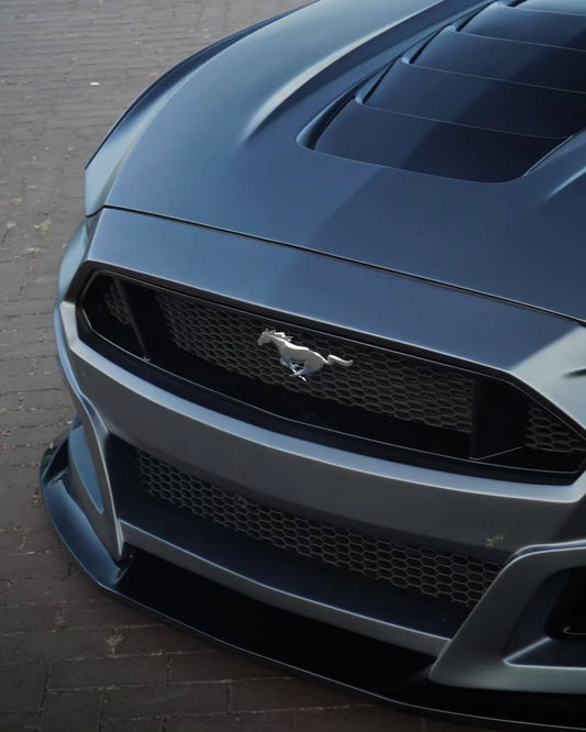 Ford Mustang Ecoboost V6 GT S550.1 2015 2016 2017 with Aftermarket Parts - STORM Hood Bonnet Carbon Fiber / FRP from Robot Craftsman