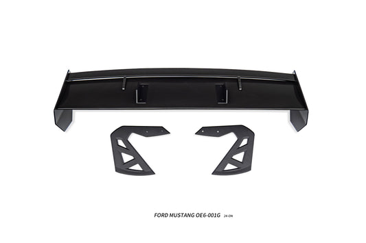 Ford Mustang Ecoboost V6 GT March1 Bullitt S550.1 S550.2 2015 2016 2017 2018 2019 2020 2021 2022 2023 with Aftermarket Parts - "DAWN & DUSK" Rear Wing & Spoiler Carbon Fiber / FRP from Robot Craftsman