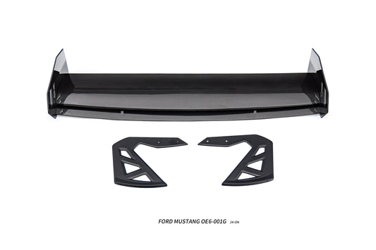 Ford Mustang Ecoboost V6 GT March1 Bullitt S550.1 S550.2 2015 2016 2017 2018 2019 2020 2021 2022 2023 with Aftermarket Parts - "DAWN & DUSK" Rear Wing & Spoiler Carbon Fiber / FRP from Robot Craftsman