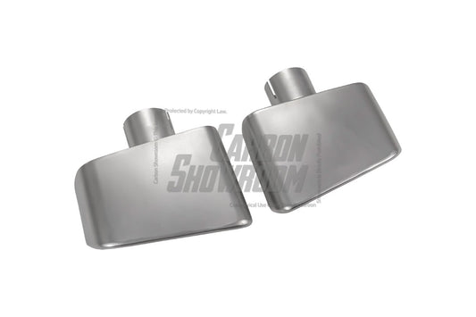 Ford Mustang Ecoboost V6 GT March1 Bullitt S550.1 S550.2 2015 2016 2017 2018 2019 2020 2021 2022 2023 (designed to be installed with ROBOT CRAFTSMAN GTD rear bumper) with Aftermarket Parts - GTD Style Exhaust Tips Stainless Steel from Robot Craftsman