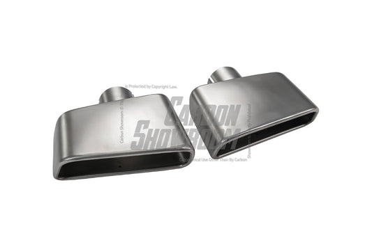 Ford Mustang Ecoboost V6 GT March1 Bullitt S550.1 S550.2 2015 2016 2017 2018 2019 2020 2021 2022 2023 (designed to be installed with ROBOT CRAFTSMAN GTD rear bumper) with Aftermarket Parts - GTD Style Exhaust Tips Stainless Steel from Robot Craftsman