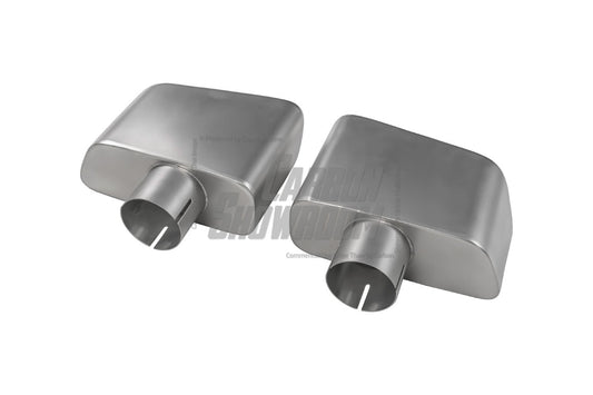 Ford Mustang Ecoboost V6 GT March1 Bullitt S550.1 S550.2 2015 2016 2017 2018 2019 2020 2021 2022 2023 (designed to be installed with ROBOT CRAFTSMAN GTD rear bumper) with Aftermarket Parts - GTD Style Exhaust Tips Stainless Steel from Robot Craftsman