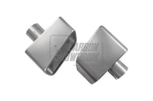 Ford Mustang Ecoboost V6 GT March1 Bullitt S550.1 S550.2 2015 2016 2017 2018 2019 2020 2021 2022 2023 (designed to be installed with ROBOT CRAFTSMAN GTD rear bumper) with Aftermarket Parts - GTD Style Exhaust Tips Stainless Steel from Robot Craftsman