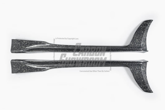 Toyota GT86 86 TRD GT SE Base ZN6 2017 2018 2019 2020 & Scion FR-S FRS ZN6 2013 2014 2015 2016 & BRZ TS Limited Premium ZN6 2013 2014 2015 2016 2017 2018 2019 2020 (compatible with ROBOT widebody kit) with Aftermarket Parts - Front Fenders Replacement & Rear Quarter Fender Flares & Side Skirts Carbon Fiber / FRP from Robot Craftsman