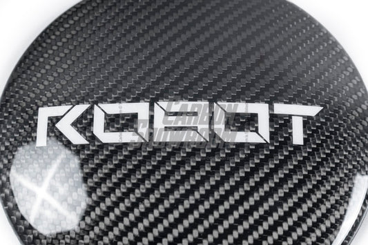 Volkswagen Golf R GTI Base MK7 MK7.5 2015 2016 2017 2018 2019 2020 2021 with Aftermarket Parts - Front Grill Replacement & ROBOT emblem cover Carbon Fiber / FRP from Robot Craftsman