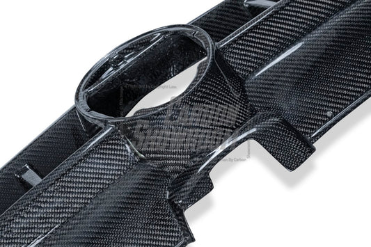 Volkswagen Golf R GTI Base MK7 MK7.5 2015 2016 2017 2018 2019 2020 2021 with Aftermarket Parts - Front Grill Replacement & ROBOT emblem cover Carbon Fiber / FRP from Robot Craftsman