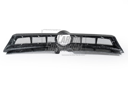 Volkswagen Golf R GTI Base MK7 MK7.5 2015 2016 2017 2018 2019 2020 2021 with Aftermarket Parts - Front Grill Replacement & ROBOT emblem cover Carbon Fiber / FRP from Robot Craftsman