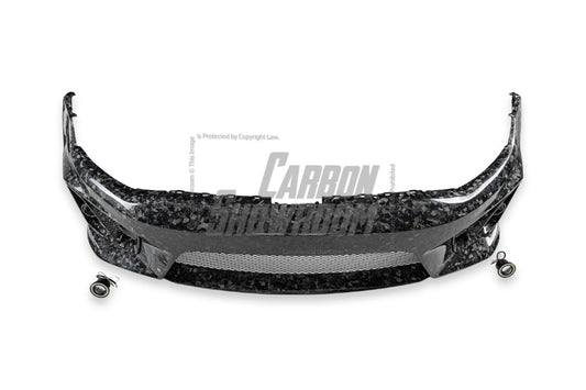 Volkswagen Golf R GTI Base MK7 MK7.5 2015 2016 2017 2018 2019 2020 2021 & Golf R GTI Base MK7 2015 2016 2017 & Golf R GTI Base MK7.5 2018 2019 2020 2021 with Aftermarket Parts - Front Lip & Front Bumper Carbon Fiber / FRP from Robot Craftsman